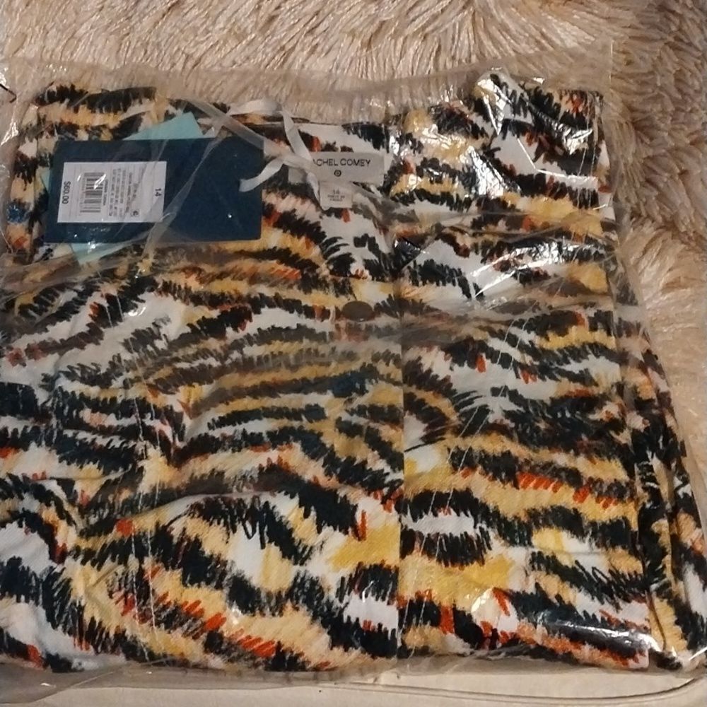 Rachel Comey Women's Plus Size Animal Print 3/4 Sleeve Jumpsuit NWT Size 14 - Picture 14 of 15